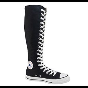 CONVERSE KNEE HIGH LACE UP SNEAKER BOOTS